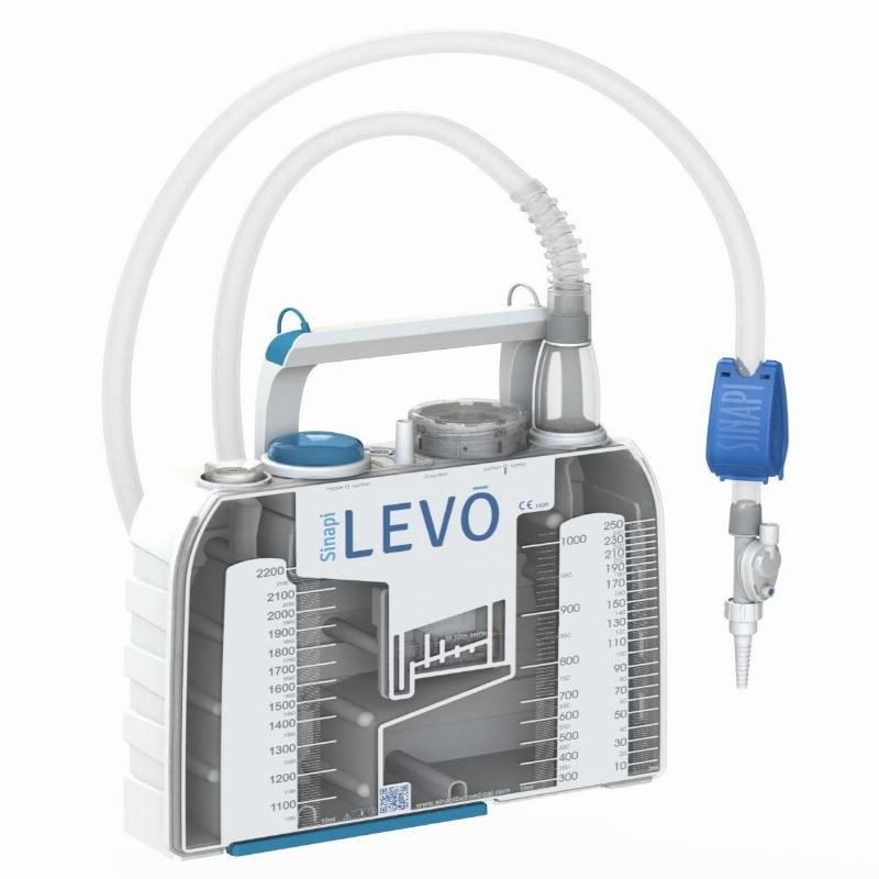 XL2200SV Дренажна система для грудної клітини суха однокамерна з додатковим клапаном з можливістю створення негативного тиску вручну SINAPI (арт.XL2200SV)